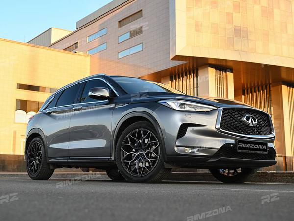 INFINITI QX50 НА ЛИТЫХ ДИСКАХ В СТИЛЕ VOSSEN HF-2 R20 - Фото № 8