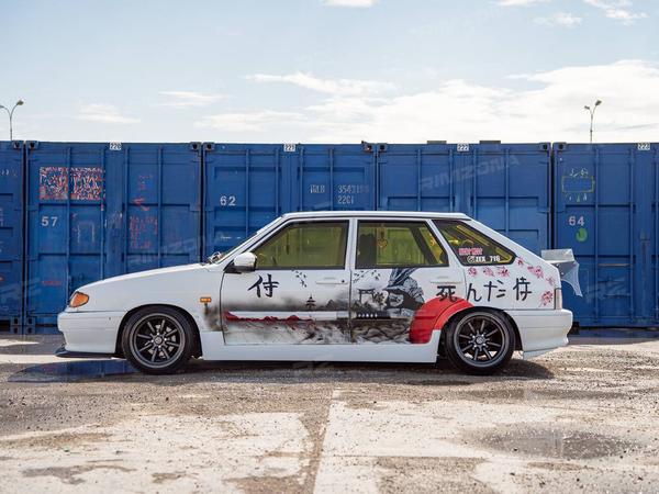ВАЗ 2114 НА ЛИТЫХ ДИСКАХ В СТИЛЕ WATANABE RS R15 - Фото № 4