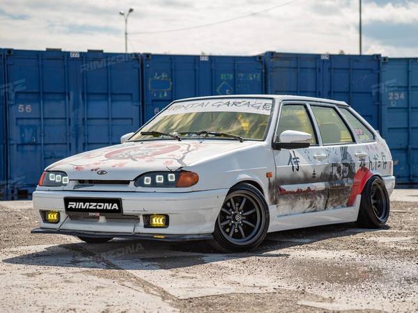 ВАЗ 2114 НА ЛИТЫХ ДИСКАХ В СТИЛЕ WATANABE RS R15 - Фото № 6