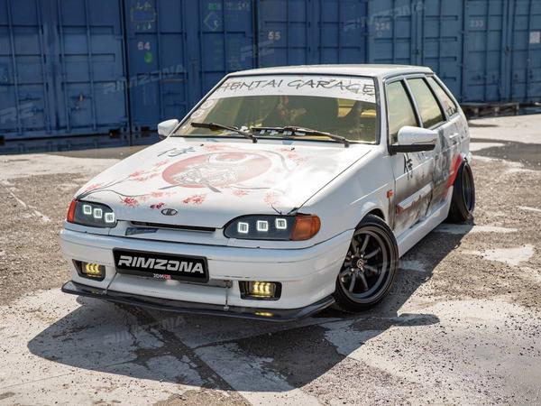 ВАЗ 2114 НА ЛИТЫХ ДИСКАХ В СТИЛЕ WATANABE RS R15 - Фото № 1