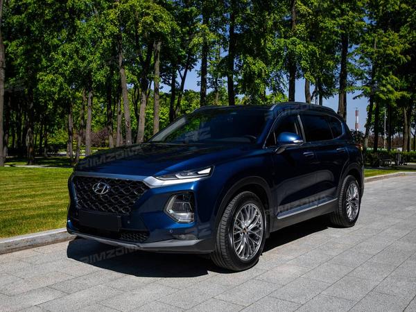 HYUNDAI SANTA FE НА ЛИТЫХ ДИСКАХ В СТИЛЕ BBS RZ-D R19 - Фото № 1