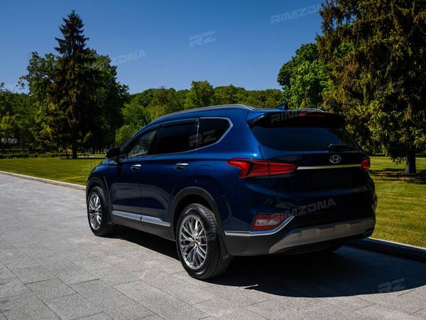 HYUNDAI SANTA FE НА ЛИТЫХ ДИСКАХ В СТИЛЕ BBS RZ-D R19 - Фото № 3