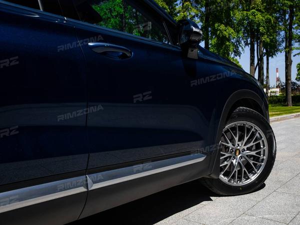 HYUNDAI SANTA FE НА ЛИТЫХ ДИСКАХ В СТИЛЕ BBS RZ-D R19 - Фото № 8