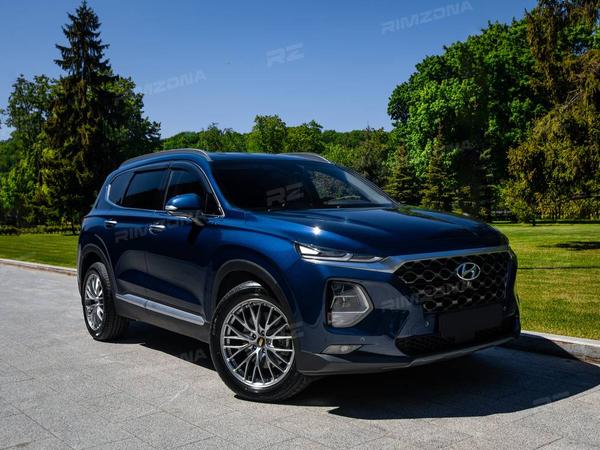 HYUNDAI SANTA FE НА ЛИТЫХ ДИСКАХ В СТИЛЕ BBS RZ-D R19 - Фото № 9