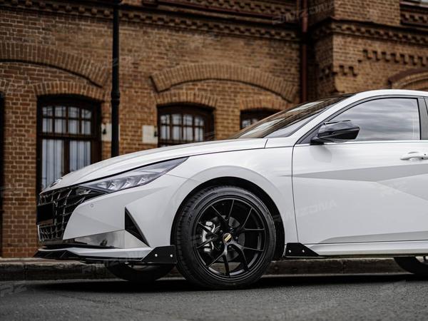 HYUNDAI ELANTRA НА ЛИТЫХ ДИСКАХ В СТИЛЕ BBS FI-R R18 - Фото № 3
