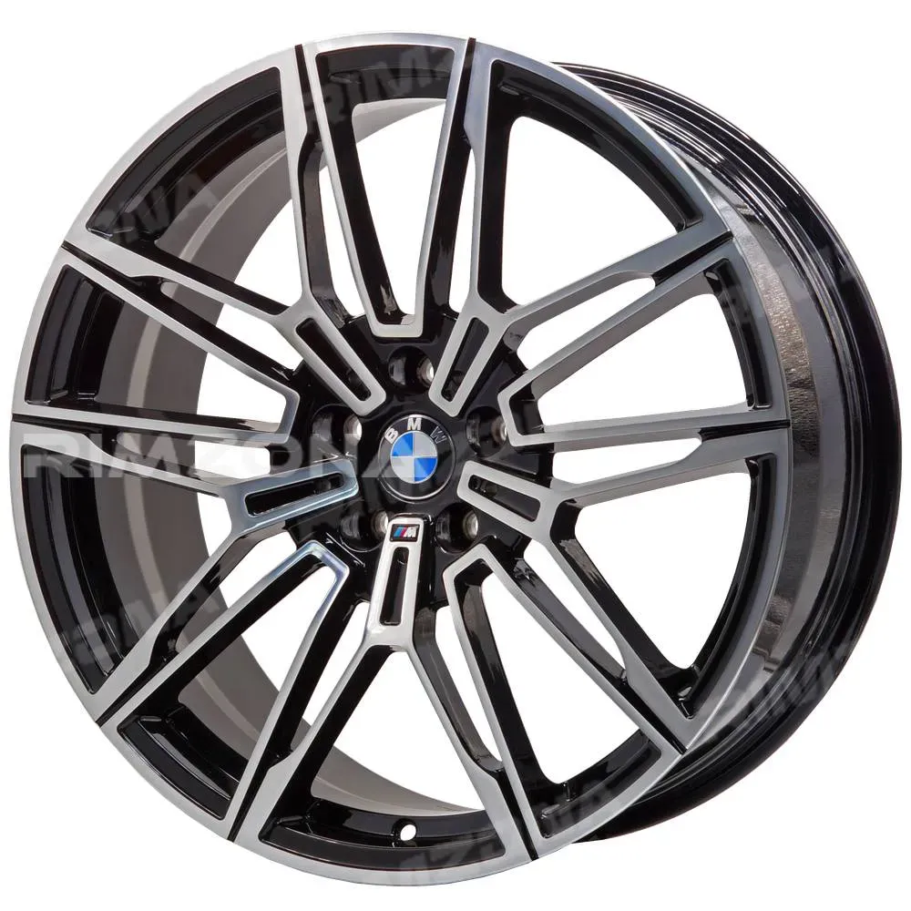 Кованые диски RZ Forged 825M Style R22 10/11J 5x112 ET35 dia 66.6 (Черный  глянец с полированными спицами) купить в Казани по выгодной цене