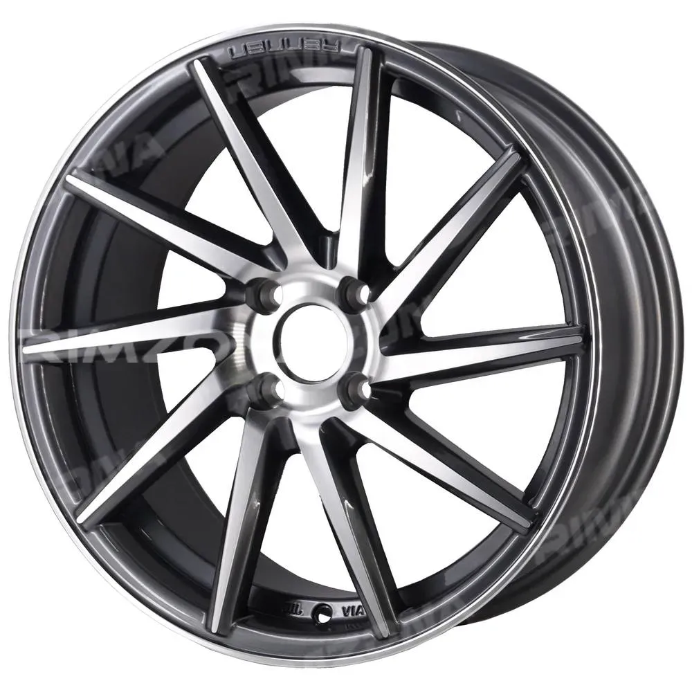 Литые диски В СТИЛЕ VOSSEN CVT R17 7.5J 4x100 ET40 dia 60.1 (Графит с полированными спицами) купить в Казани по выгодной цене