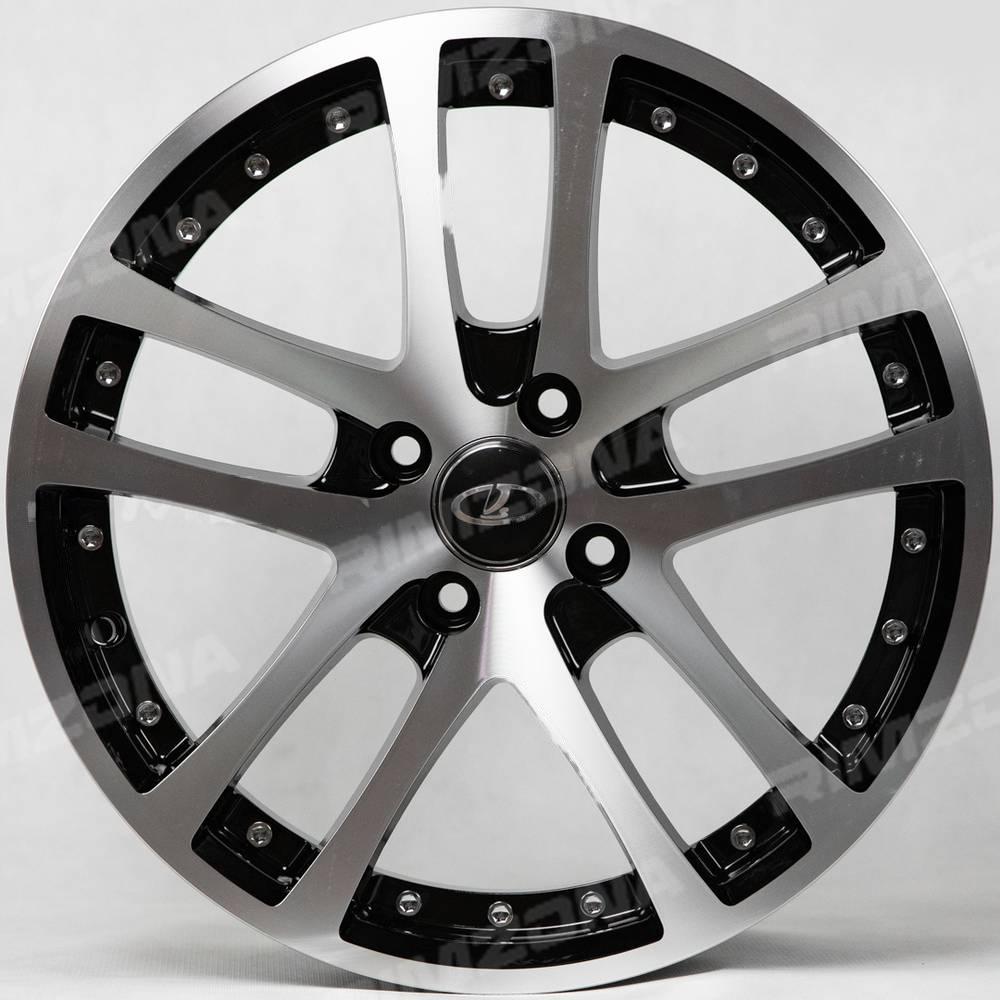 Литые диски A-Rims РЕЛЬСЫ R17 7J 4x100 ET35 dia 73.1 (BLACK MF) купить в  Казани по выгодной цене