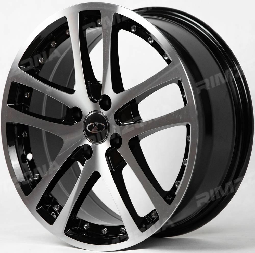 Литые диски A-Rims РЕЛЬСЫ R17 7J 4x100 ET35 dia 73.1 (BLACK MF) купить в  Казани по выгодной цене