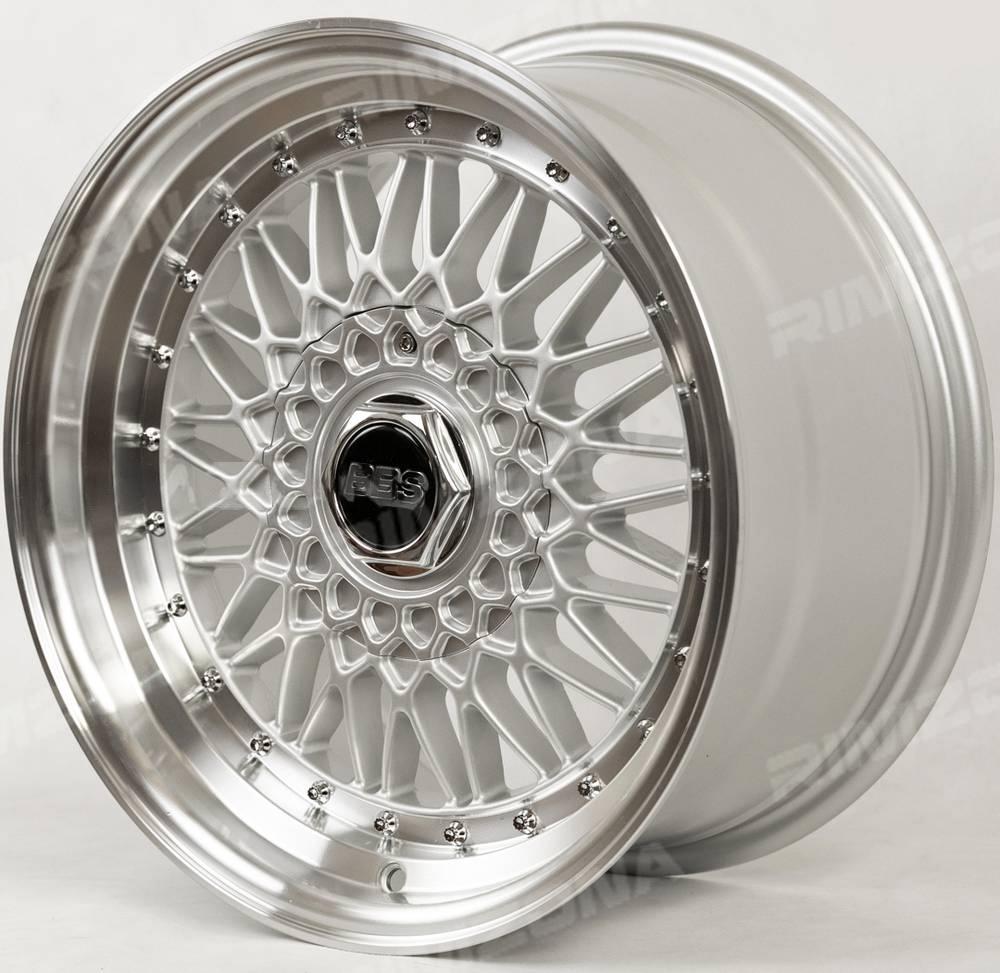 Литые диски A-Rims BBS RS R17 9J 5x100/5x114.3 ET25 dia 73.1 (СЕРЕБРО С  ХРОМИРОВАННЫМИ БОЛТИКАМИ И ЦЕНТРАЛЬНОЙ КРЫШКОЙ) купить в Казани по выгодной  цене