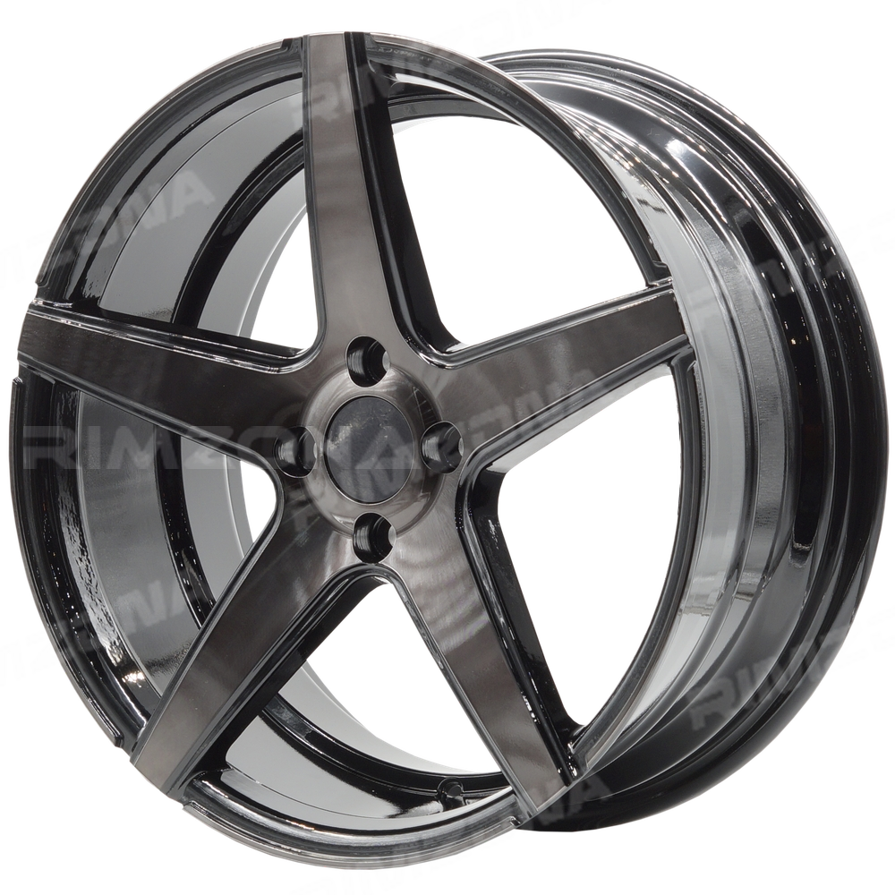 Литые диски A-Rims SHOGUN H5 R16 7J 5x114.3 ET35 dia 73.1 (ЧЕРНЫЙ ГЛЯНЕЦ С  ПОЛИРОВАННЫМИ СПИЦАМИ ПОКРЫТЫ ТЕМНЫМ ЛАКОМ) купить в Казани по выгодной цене