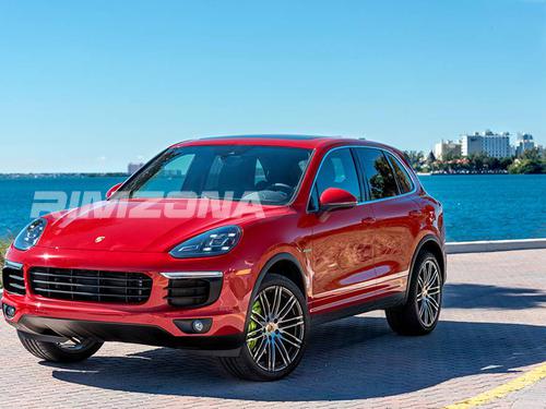 Литой диск В стиле Porsche CAYENNE R21 9/10J 5x130 ET45/50 dia 71.6 - Фото вживую на авто №3