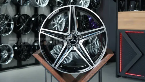 Литой диск В стиле Mercedes AMG 5 SPOKE R17 7.5J 5x112 ET35 dia 66.6 - Фото вживую №6