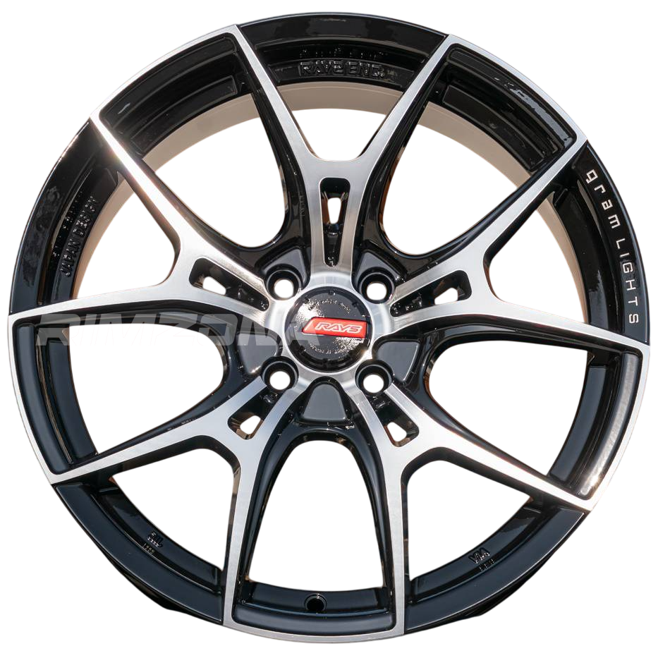 Литые диски RAYS Gram Lights R19 8.5J 5x114.3 ET35 dia 73.1 (ЧЕРНЫЙ С ФРЕЗЕРОВКОЙ) купить в Москве по выгодной цене