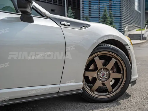 Литой диск RAYS TE37SL R16 7J 4x100 ET38 dia 73.1 - Фото вживую на авто №6