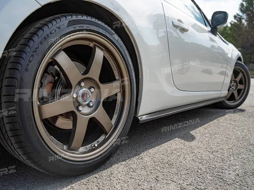 Литой диск RAYS TE37SL R16 7J 4x100 ET38 dia 73.1 - Фото вживую на авто №4