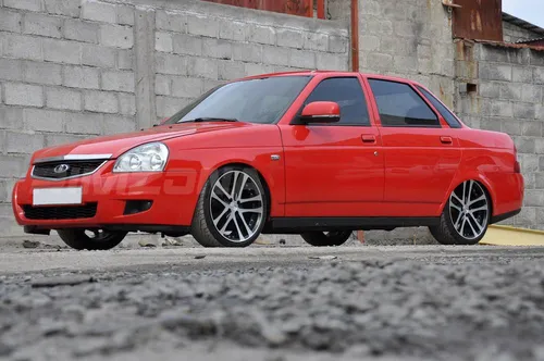 Литой диск В стиле Lada РЕЛЬСЫ R16 6.5J 4x100 ET35 dia 73.1 - Фото вживую на авто №4