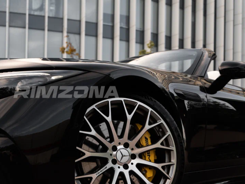 Литой диск В стиле Mercedes AMG 11 Y SPOKE R19 9.5J 5x112 ET40 dia 66.6 - Фото вживую на авто №3